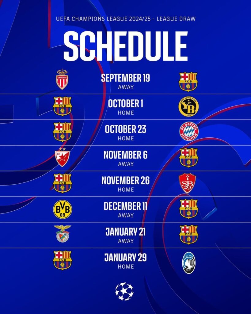 مباريات برشلونة دوري ابطال اوروبا